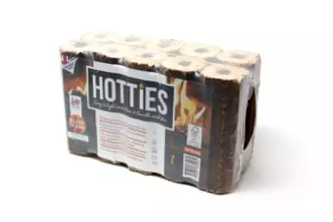 Single Pack of Ten Hotties Heat Logs - Treeline Scotland
