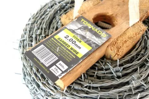 High Tensile Barbed Wire Reel Easy 2mm x 200m 15kg Treeline Scotland