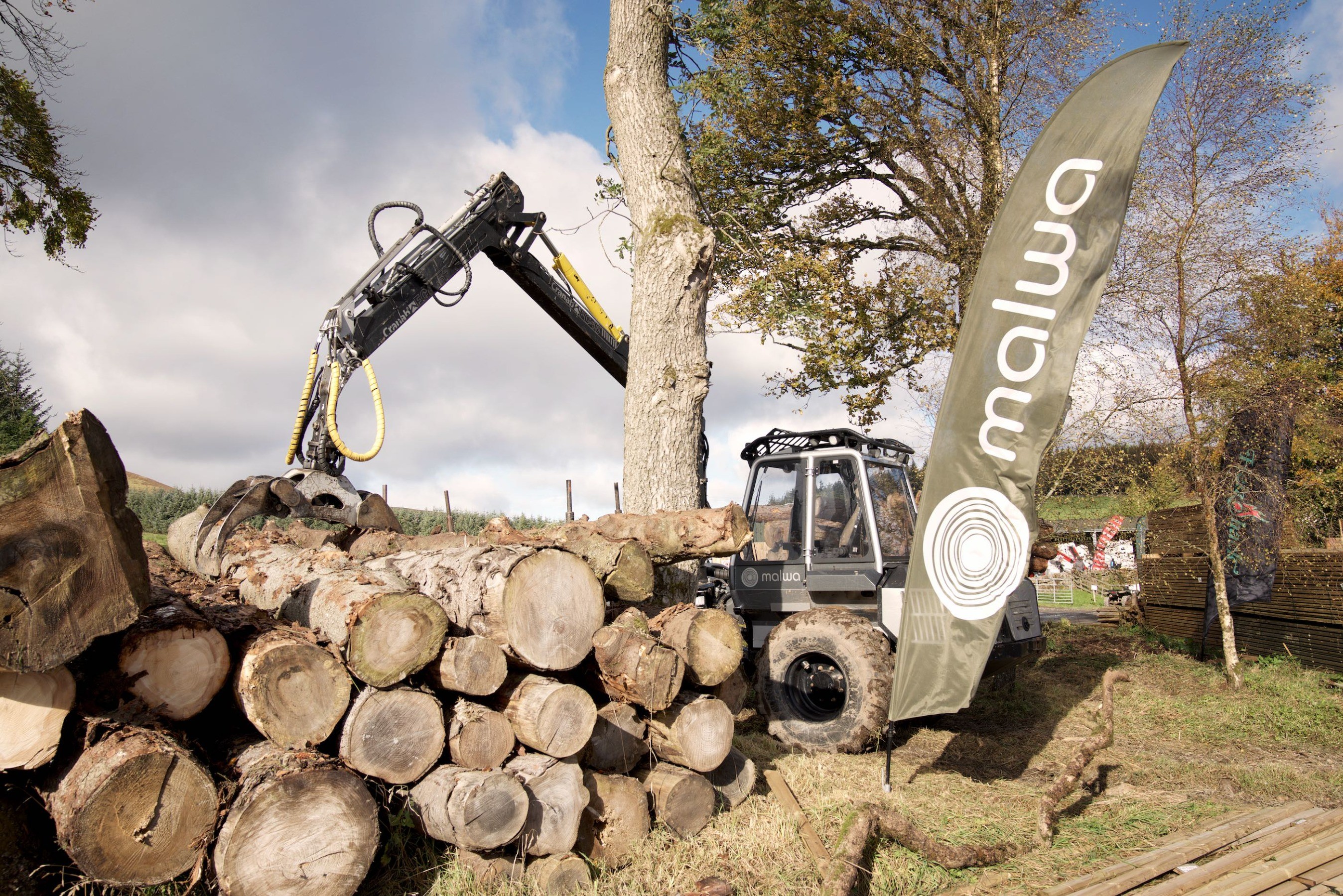 The Malwa 560.3F forwarder at one of our machinery demonstration events