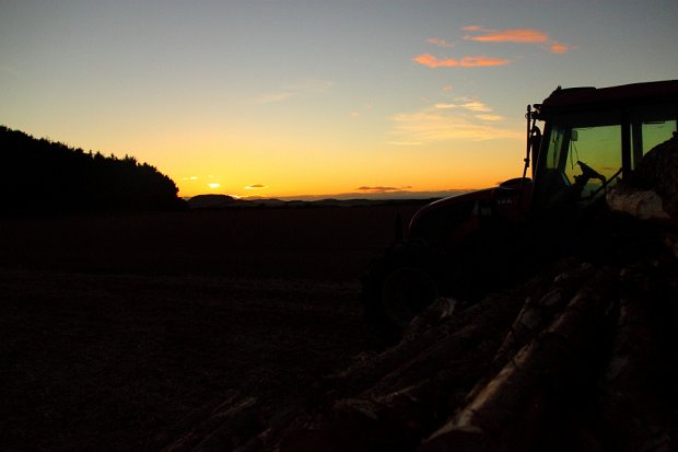 Parked up at the end of a long shift...