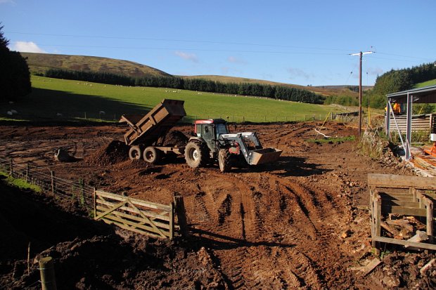 Importing hardcore to give a firm base