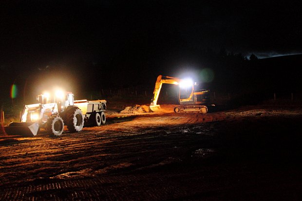 Digging into the night to make the most of a dry spell
