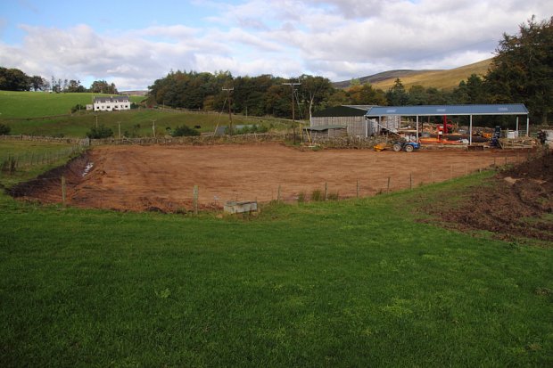 Just finished rolling the hardcore to compact it