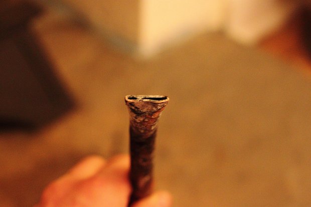 The squeezed end providing the focused jet of air which makes it so effective