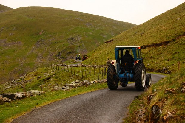 Slowly winding up the hill